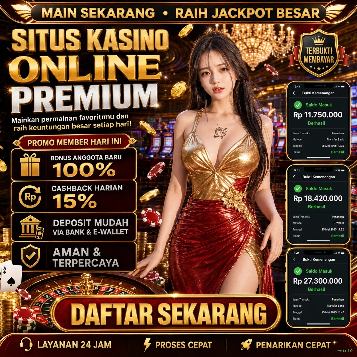 Cara Mendaftar dan Verifikasi Akun di ratu10