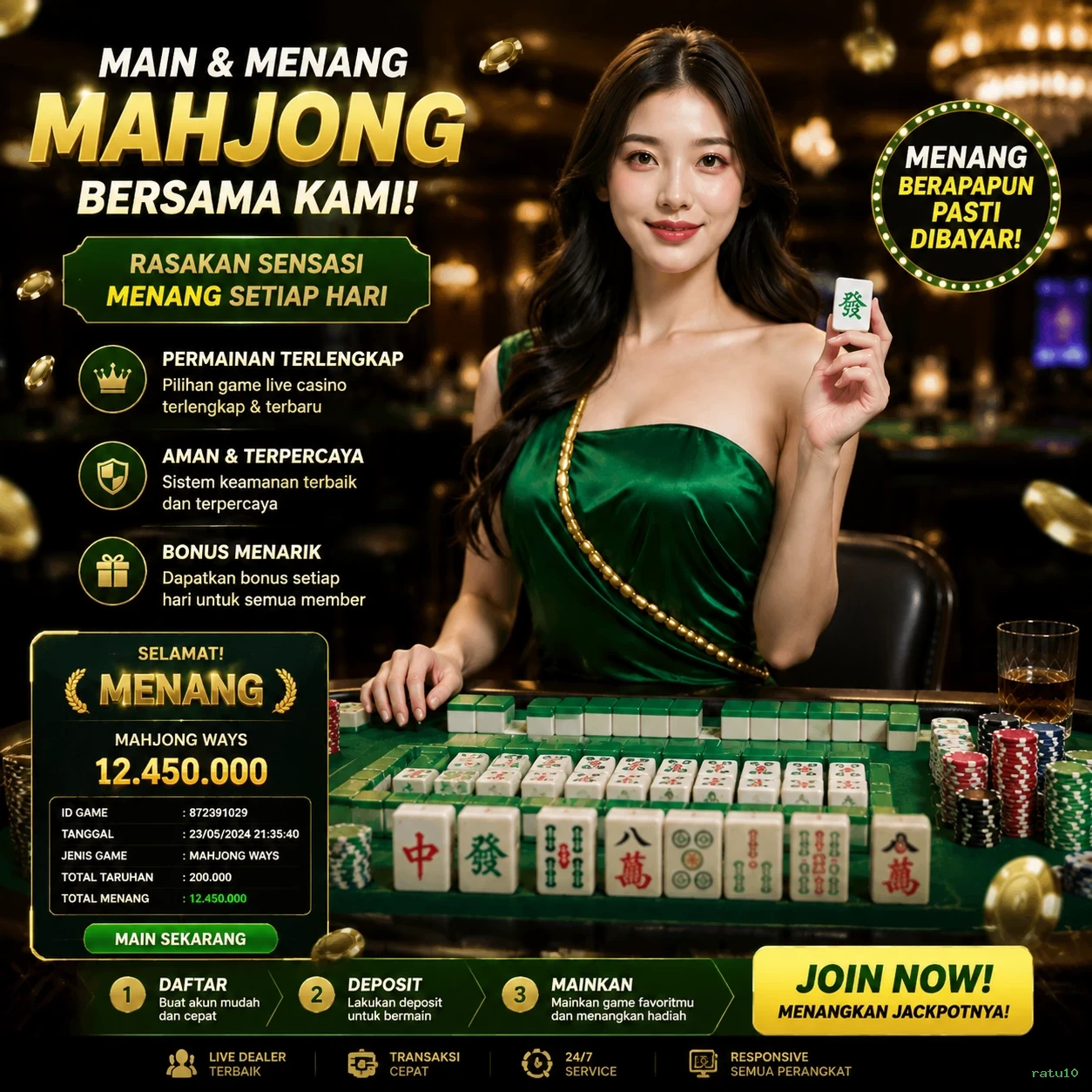 Berbagai Jenis Permainan yang Tersedia di ratu10